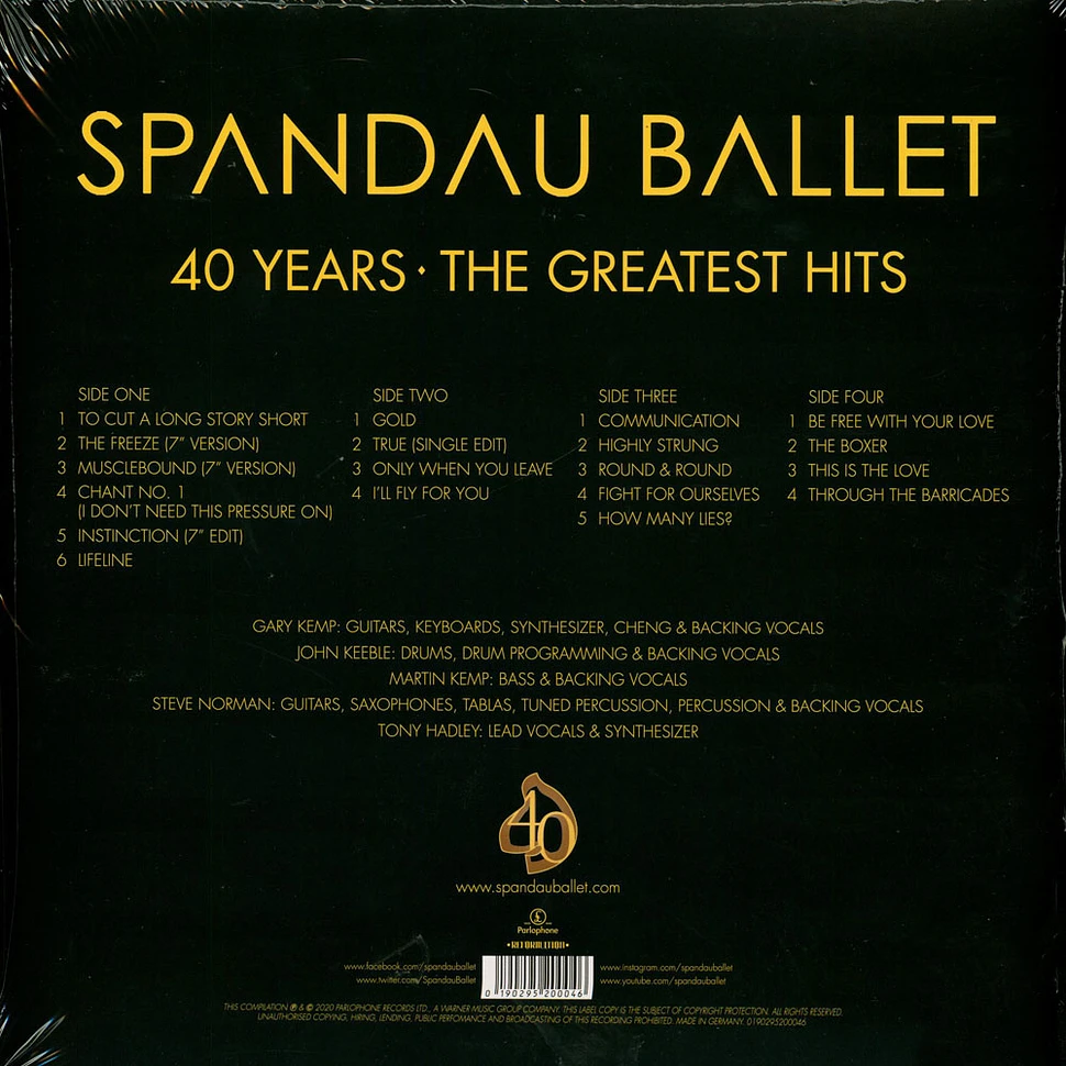 Spandau Ballet - 40 Years-The Greatest Hits