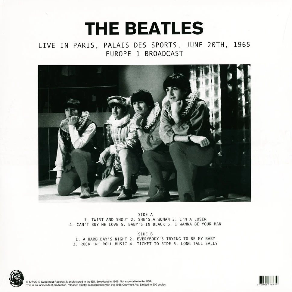 The Beatles - Live In Paris Palis Des Sports 1965