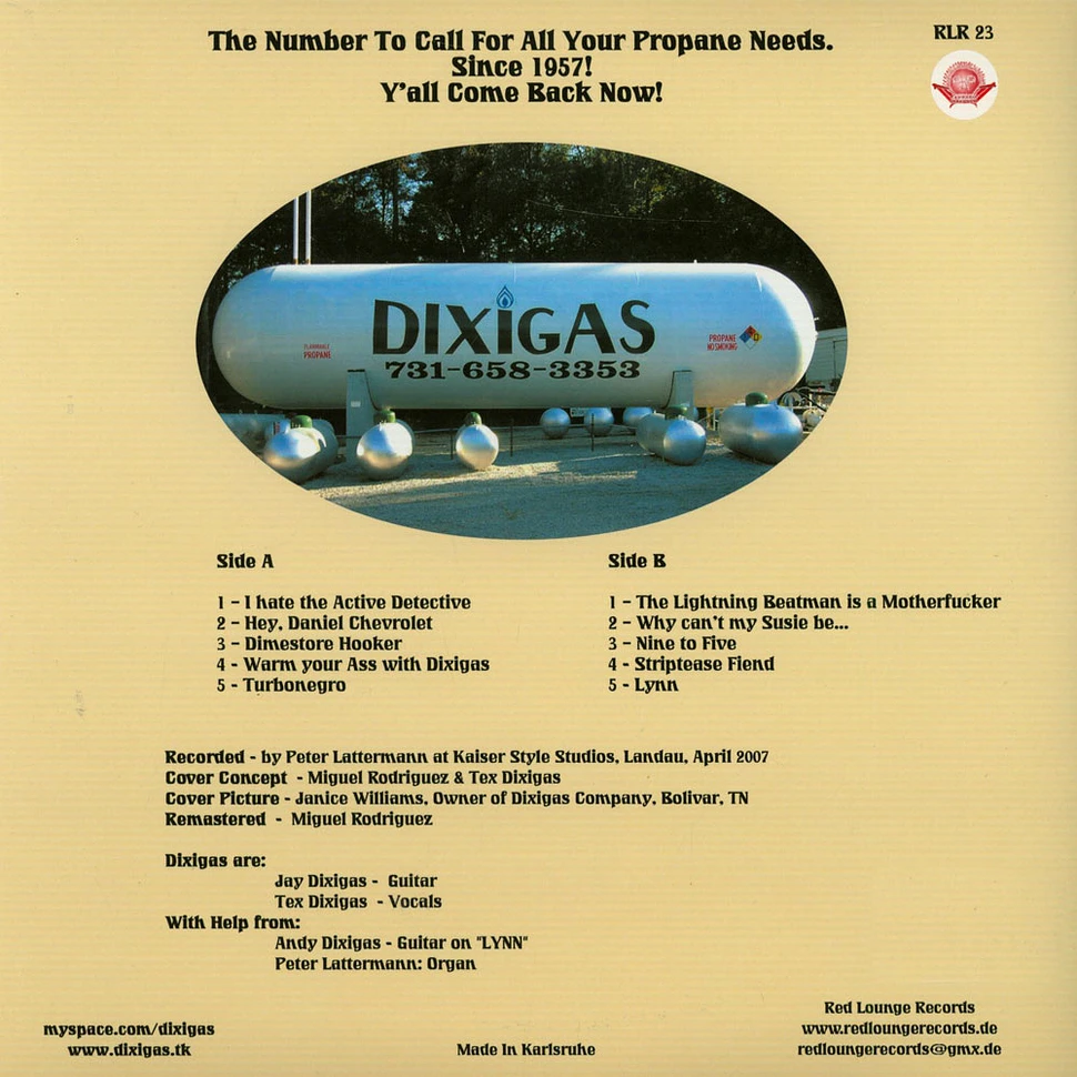 Dixigas - For The Love Of Propane