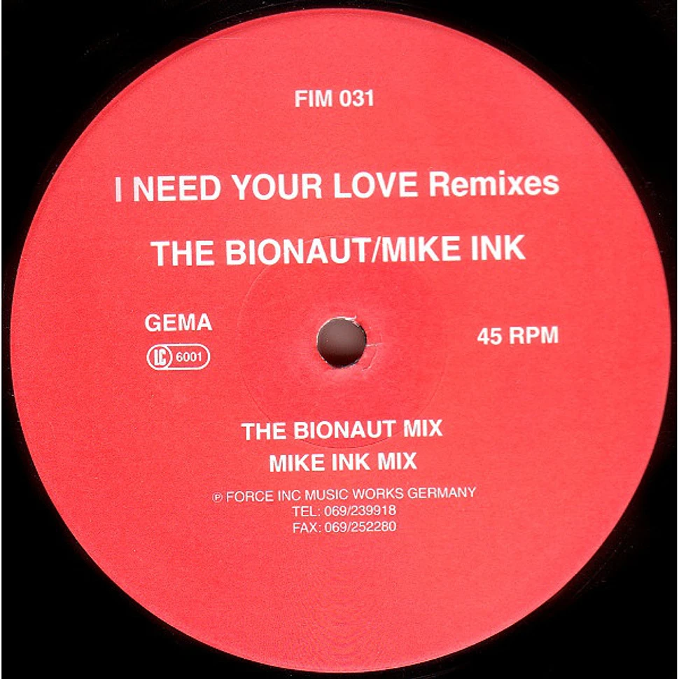 N.R.G. - I Need Your Love (Remixes)