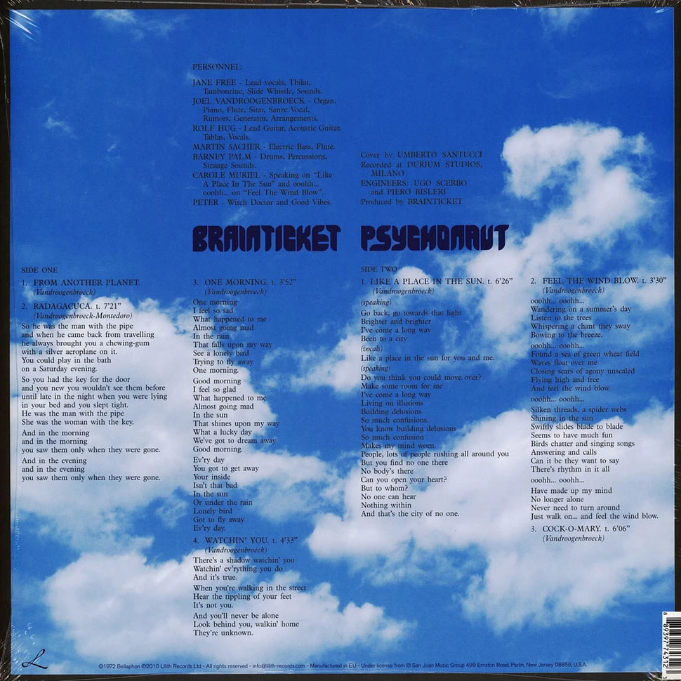 Brainticket - Psychonaut Clear Vinyl Edition