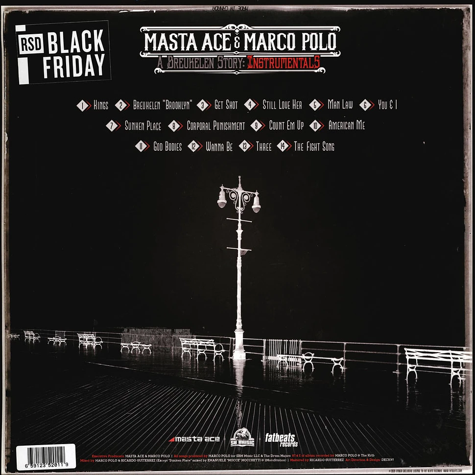 Masta Ace & Marco Polo - A Breukelen Story: Instrumentals Grey Black Friday Record Store Day 2020 Edition