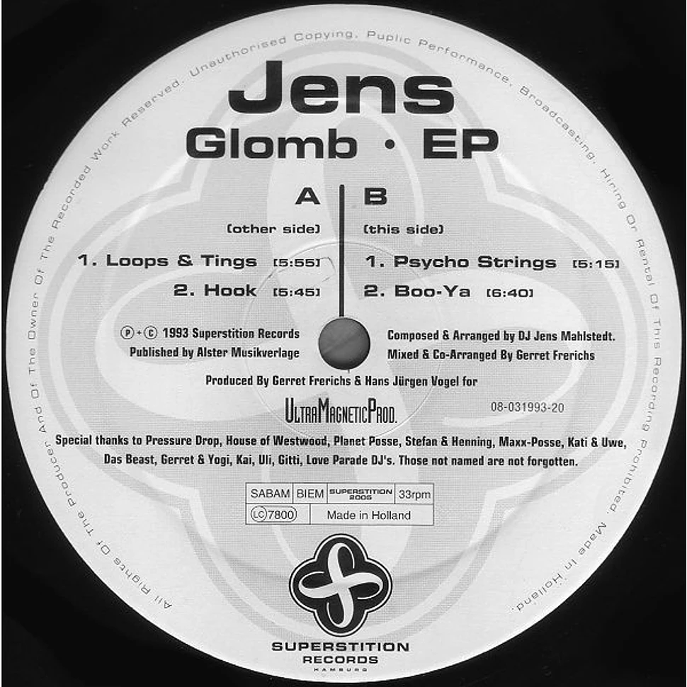 Jens - Glomb EP