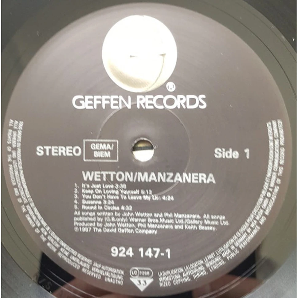 John Wetton / Phil Manzanera - Wetton / Manzanera