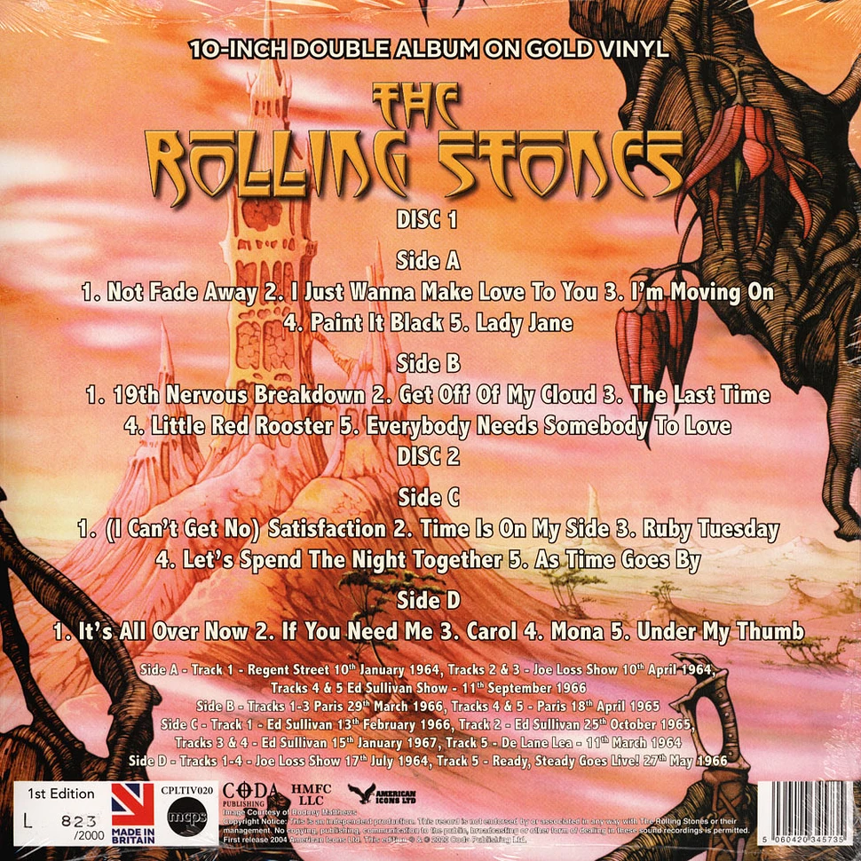 The Rolling Stones - Gold From The Brian Jones Era Splatter Vinyl Edition