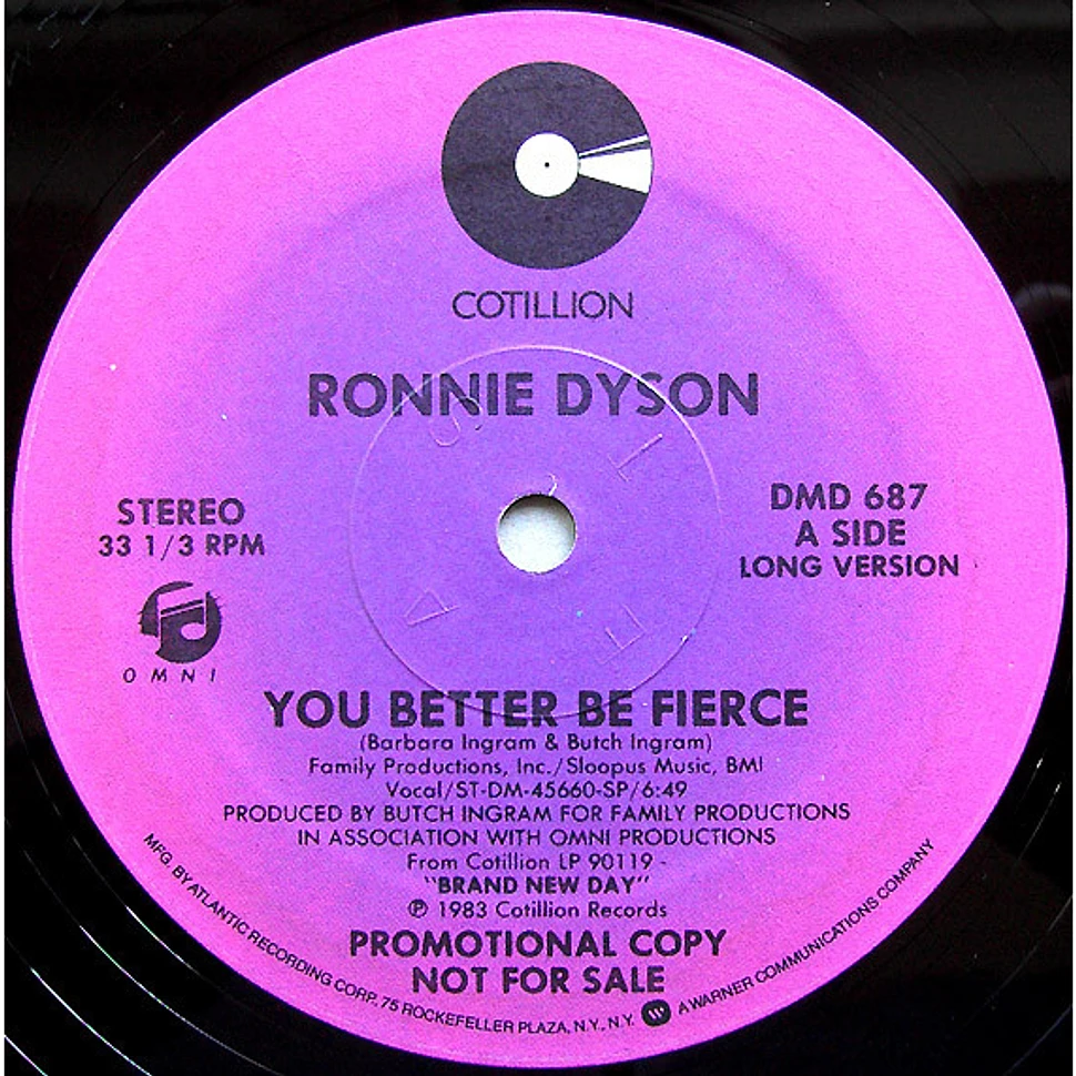 Ronnie Dyson - You Better Be Fierce