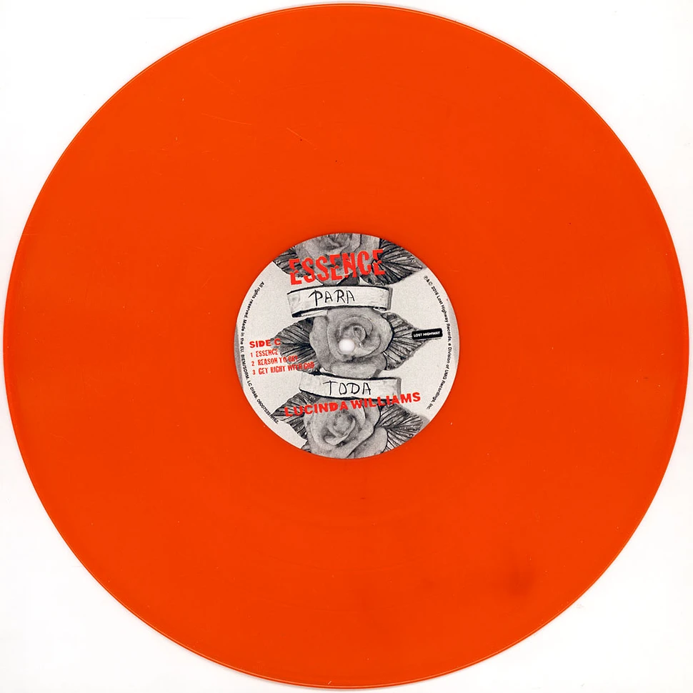 Lucinda Williams - Essence Translucent Orange Vinyl Edition