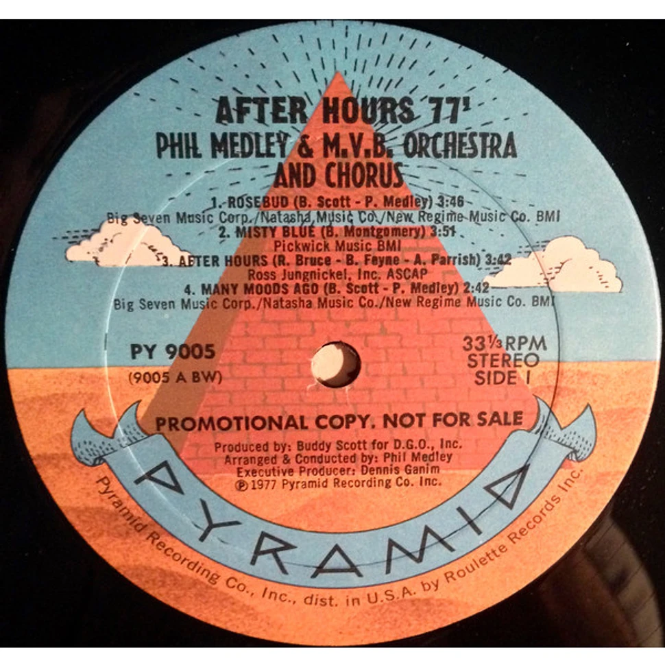 Phil Medley & M.V.B. Orchestra And Chorus - After Hours 77'