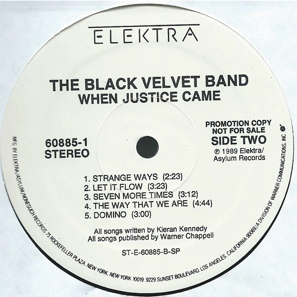 The Black Velvet Band - When Justice Came