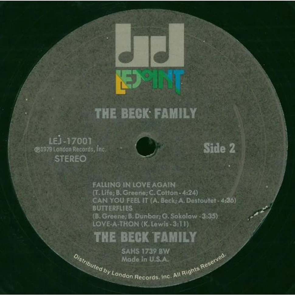 The Beck Family - Dancin' On The Ceiling