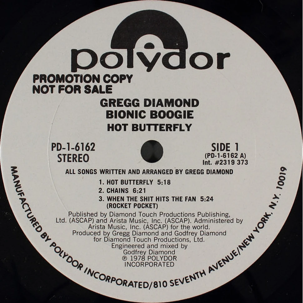 Gregg Diamond, Bionic Boogie - Hot Butterfly
