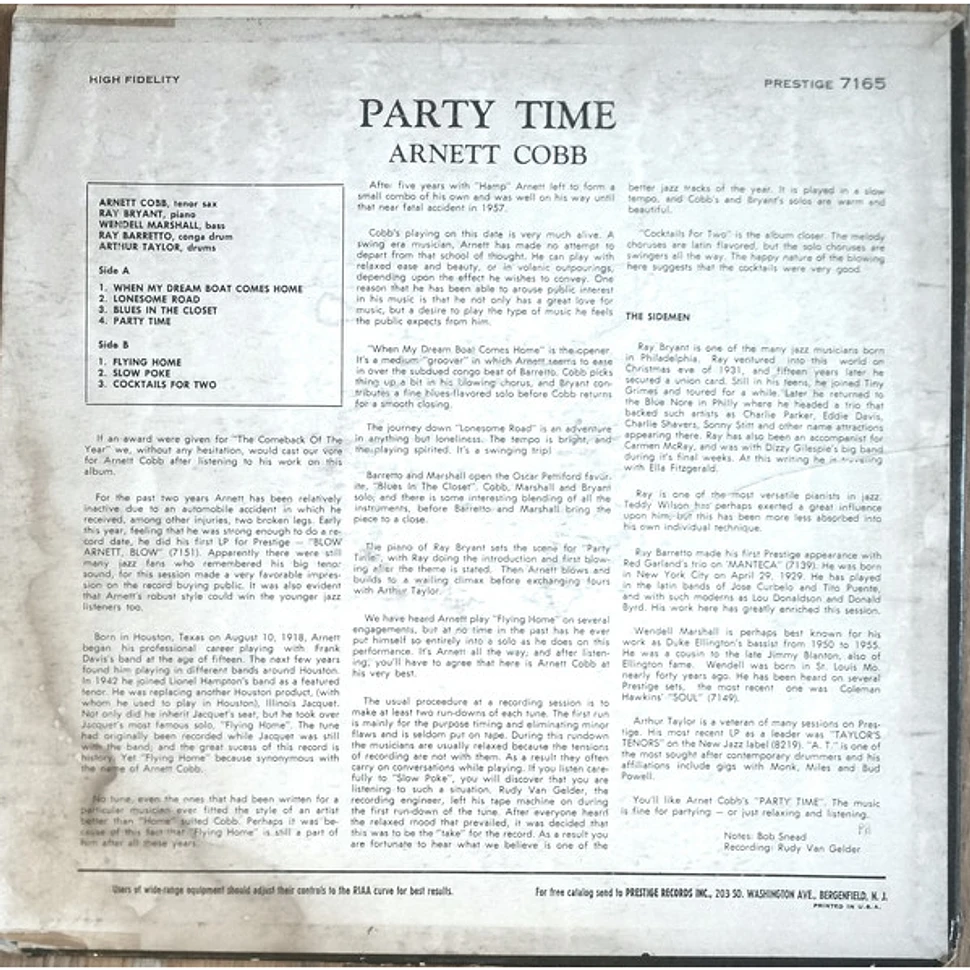 Arnett Cobb - Party Time