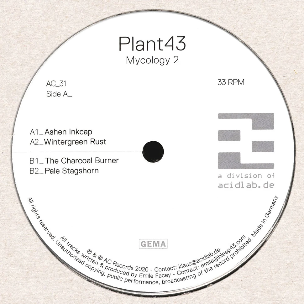 Plant43 - Mycology 2 Black Vinyl Edition