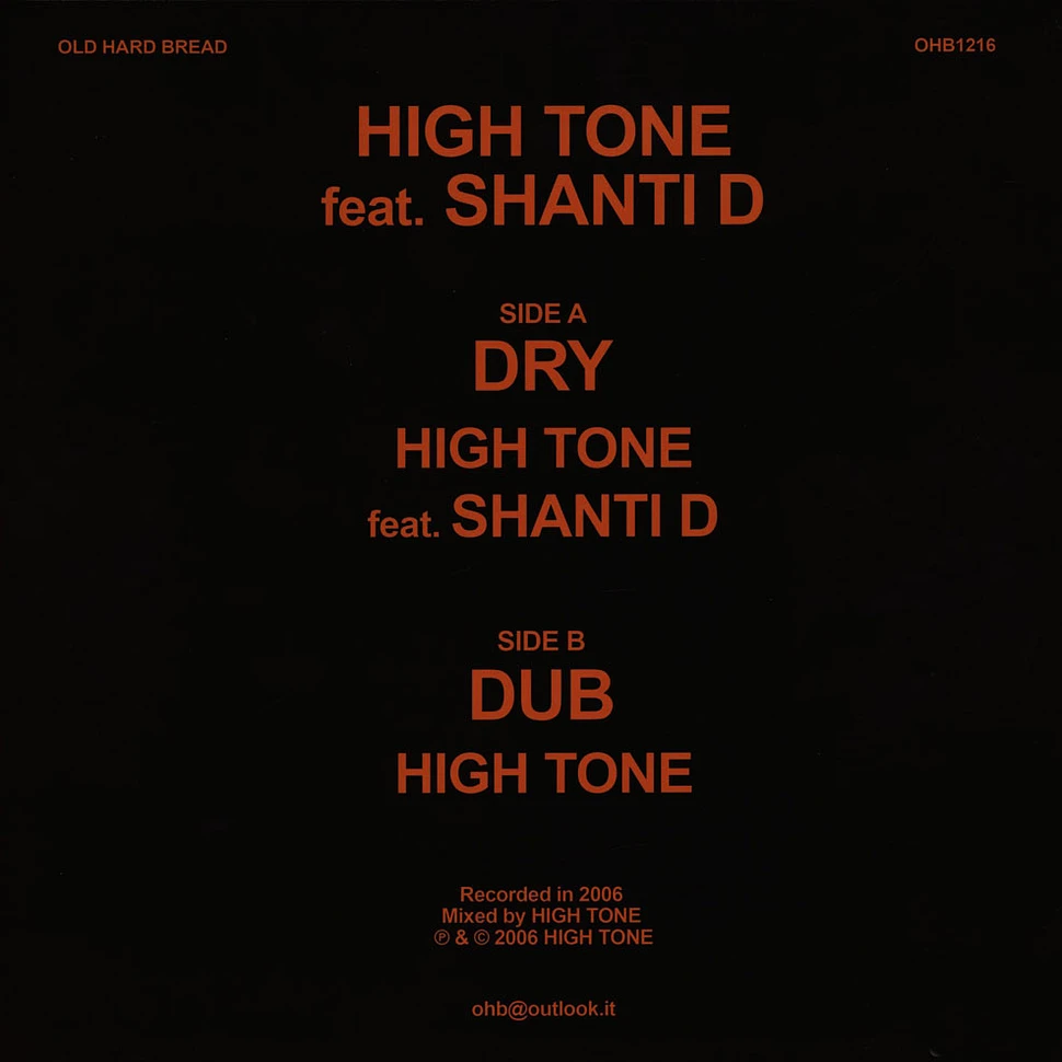 Shanti D / High Tone - Dry / Dub