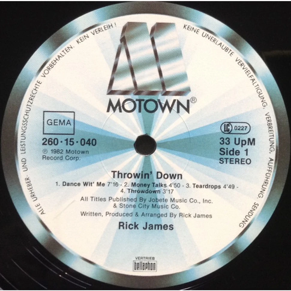 Rick James - Throwin' Down