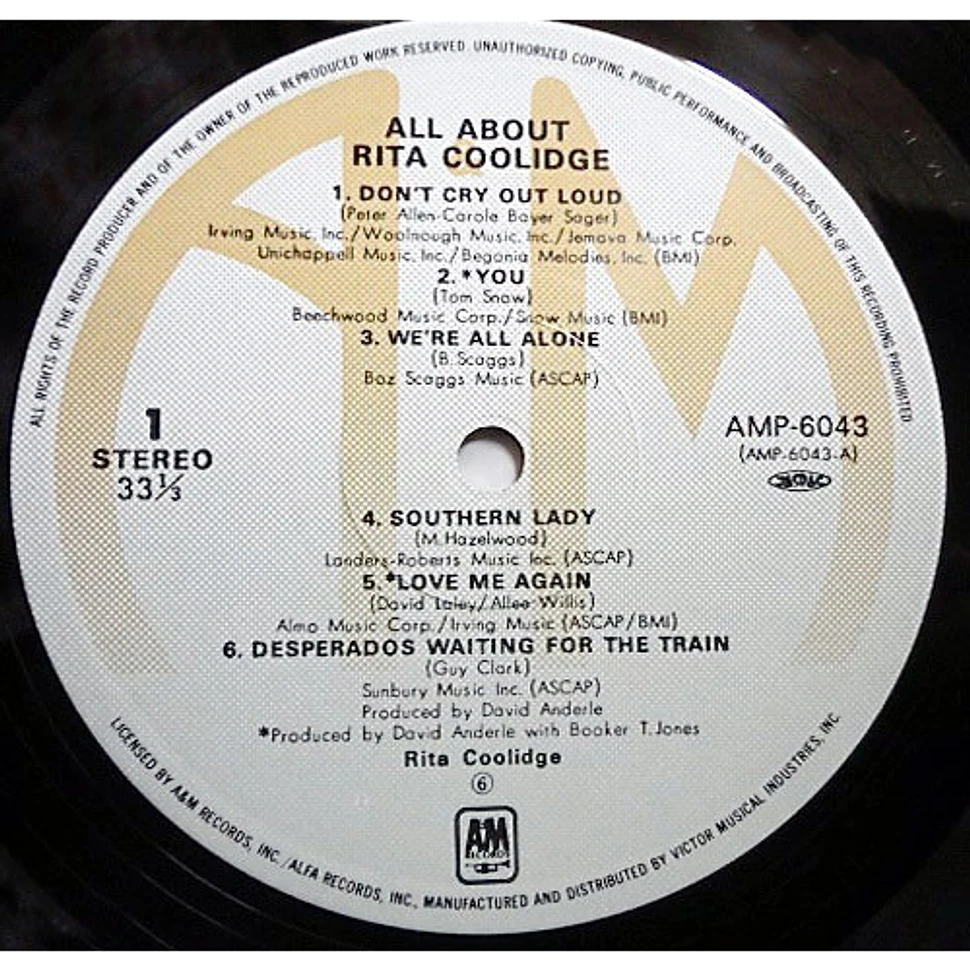 Rita Coolidge - All About Rita Coolidge