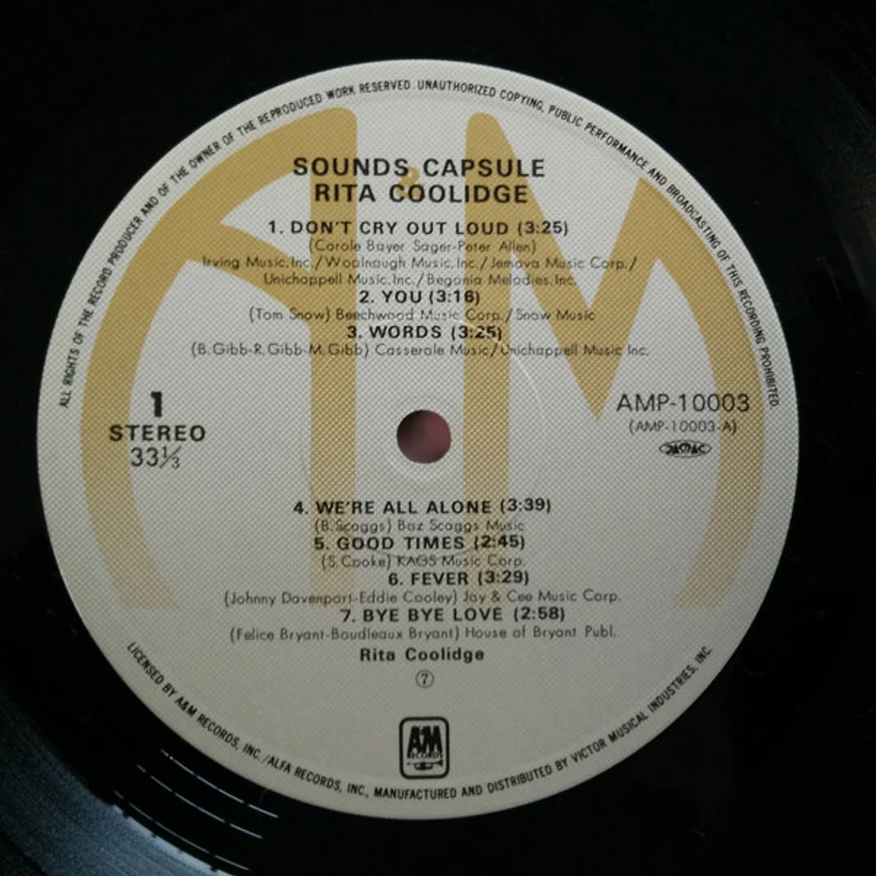 Rita Coolidge - Rita Coolidge - Sounds Capsule