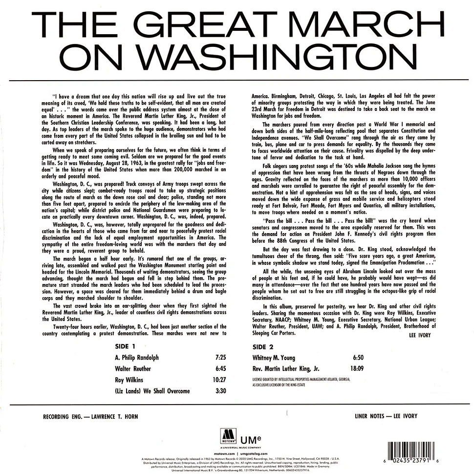 V.A. - The Great March On Washington
