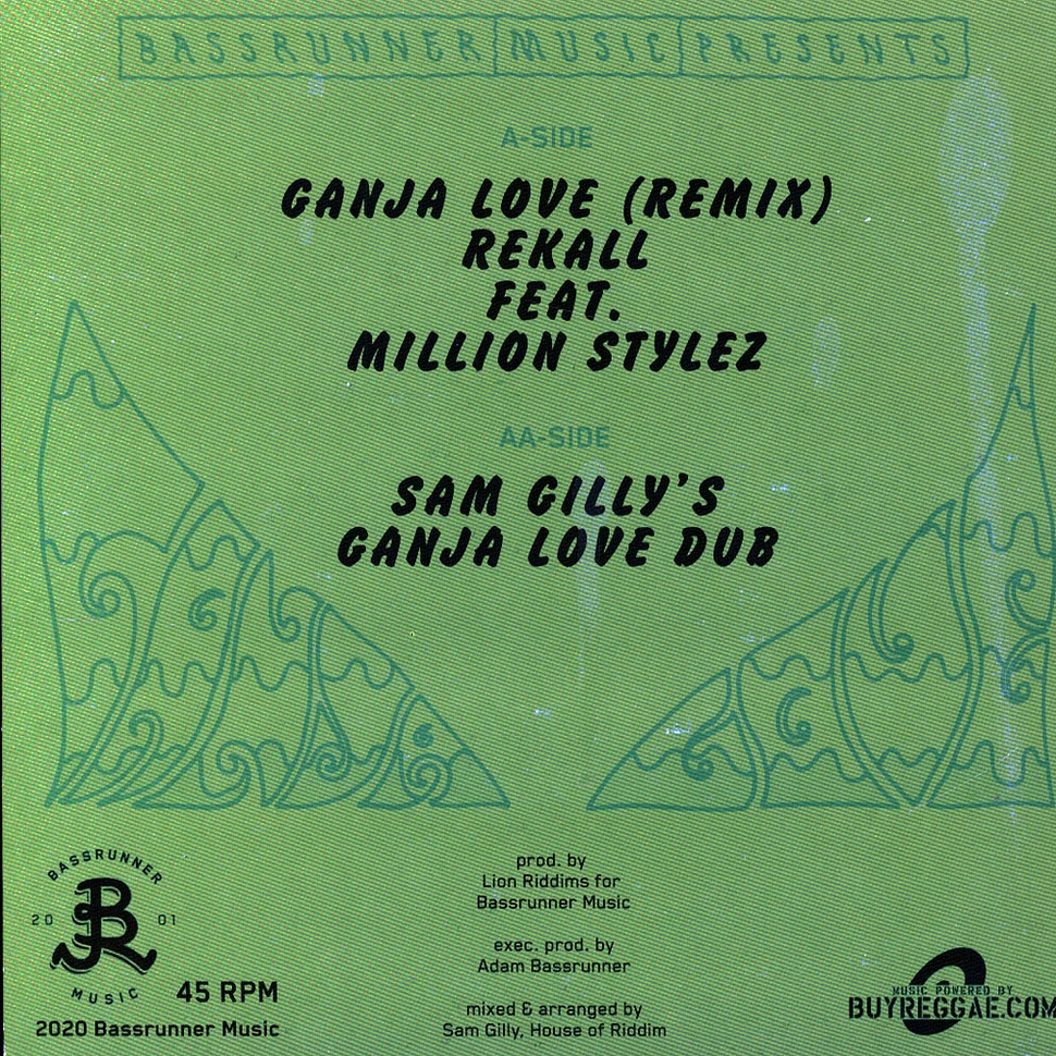 Million Stylez & Rekall / Sam Gilly - Ganja Love (Rmx) / Dub