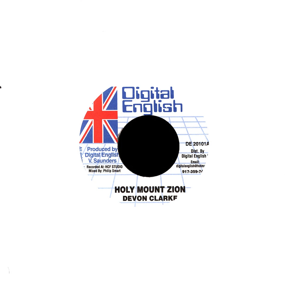 Devon Clarke / Digital English - Holy Mount Zion / Zion Dub