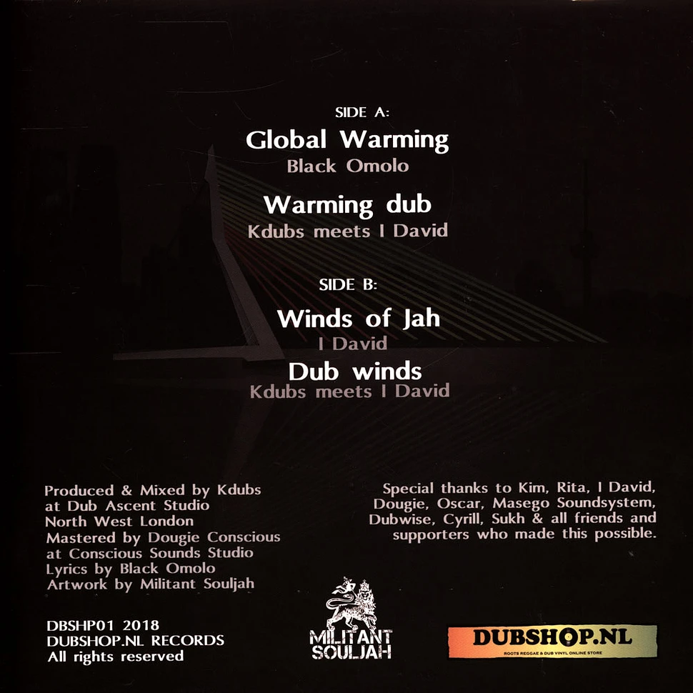 Black Omolo, Kdubs Meets I David / I David, Kdubs - Global Warming, Dub / Winds Of Jah, Dub