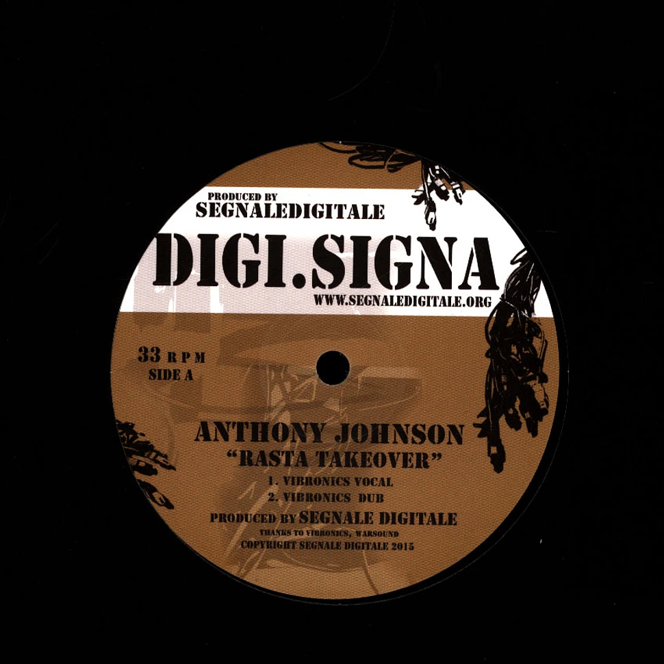Anthony Johnson, Vibronics - Rasta Takeover, Dub / Future Dub, Vocal Cut