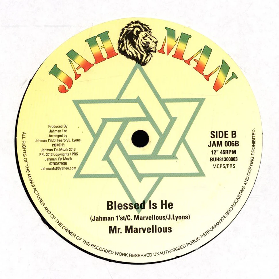 Mr Marvellous - Nuff Kind A Oil, Dub / Blessed Is He, Dub