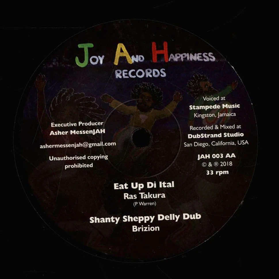 Joshua Hales, Brizion / Ras Takura, Brizion - Jah Gonna Manifest, Gdlkt Dub / Eat Up Di Ital, Shanty Sheppy Delly Dub