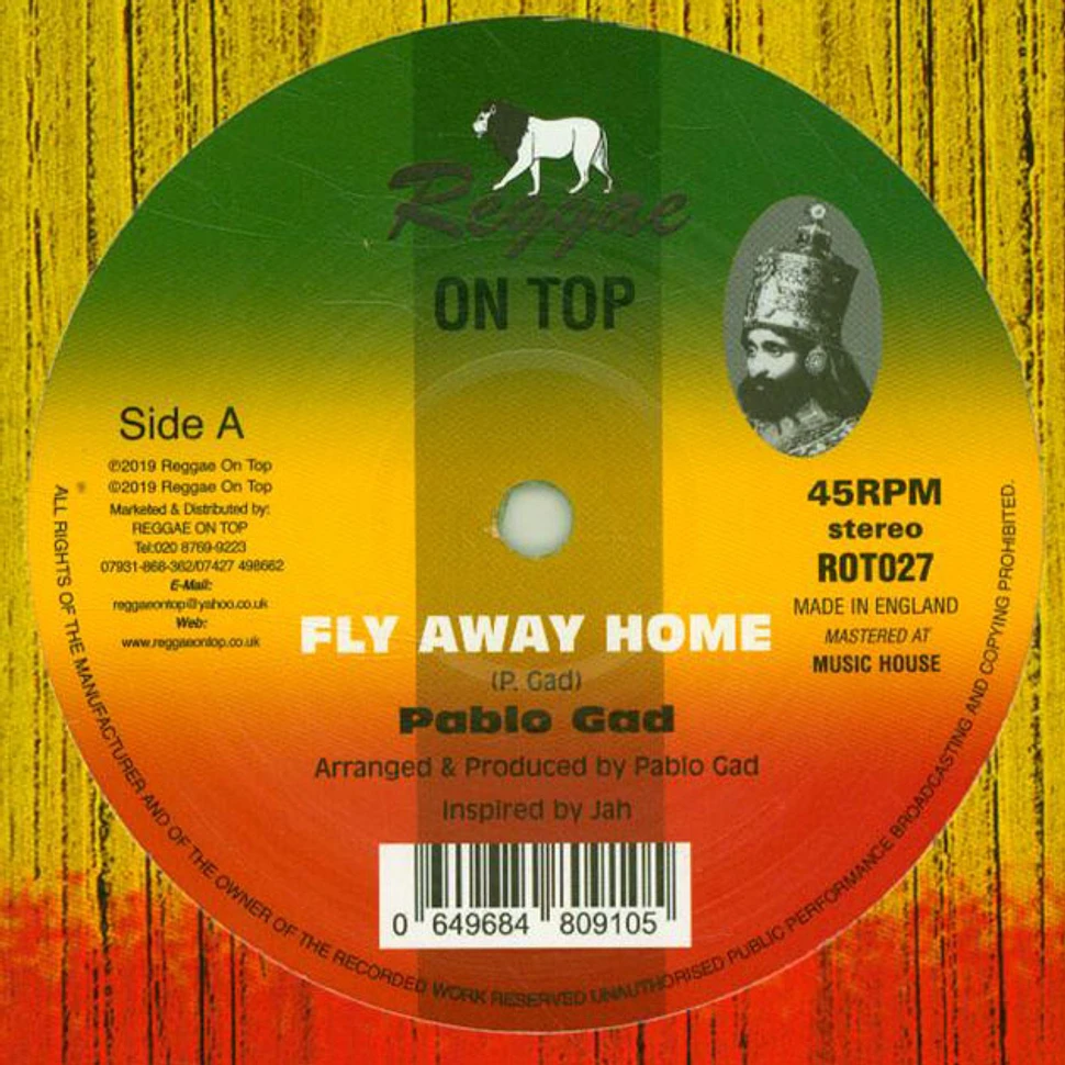 英12” Pablo Gad Fly Away  / Well Insane GRED33 GREENSLEEVES RECORDS /00250 Pablo Gad - Fly Away Home / Well Insane - Vinyl 12