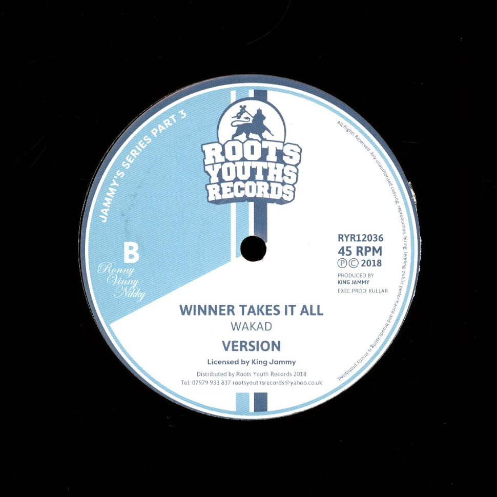 Wakad - Cry Fe The Youths, Tearful Dub / Winner Takes It All, Version