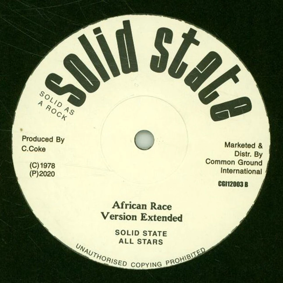 Chester Coke & Ranking Spanner / Solid State All Stars - African Race / Version Extended