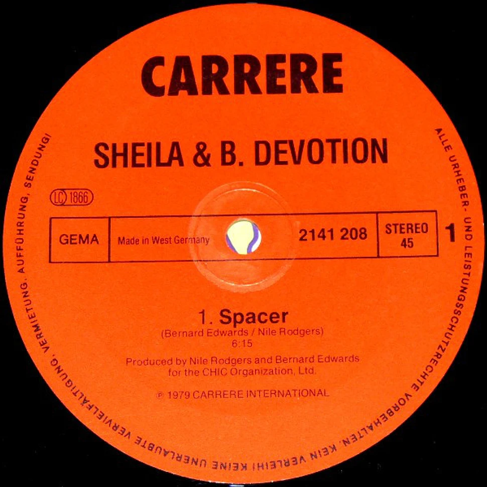 Sheila & B. Devotion - Spacer (Special Disco Version) - Vinyl 12 ...