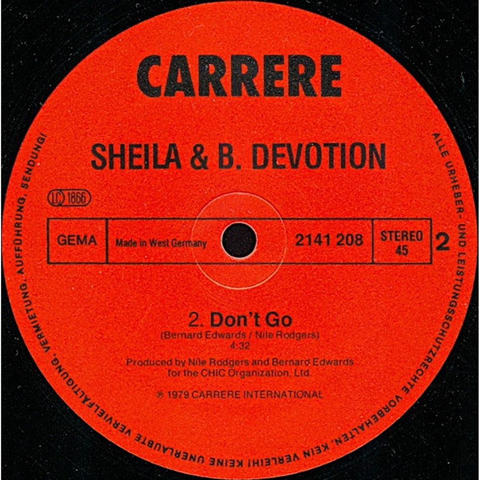 Sheila & B. Devotion - Spacer (Special Disco Version) - Vinyl 12 ...