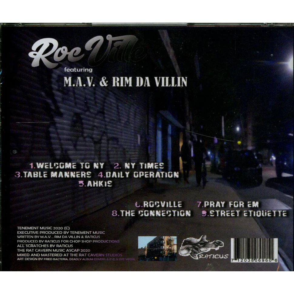 Raticus Feat. M.A.V. & Rim Da Villin - Rocville