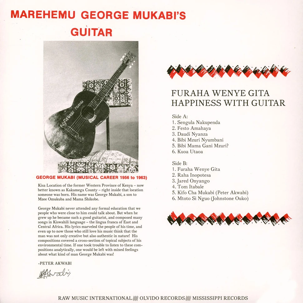 George Mukabi - Furaha Wenye Gita