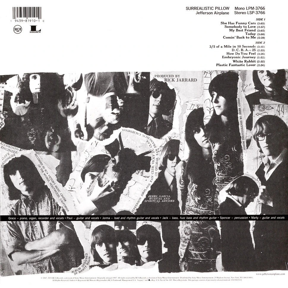 Jefferson Airplane - Surrealistic Pillow Remastered Edition