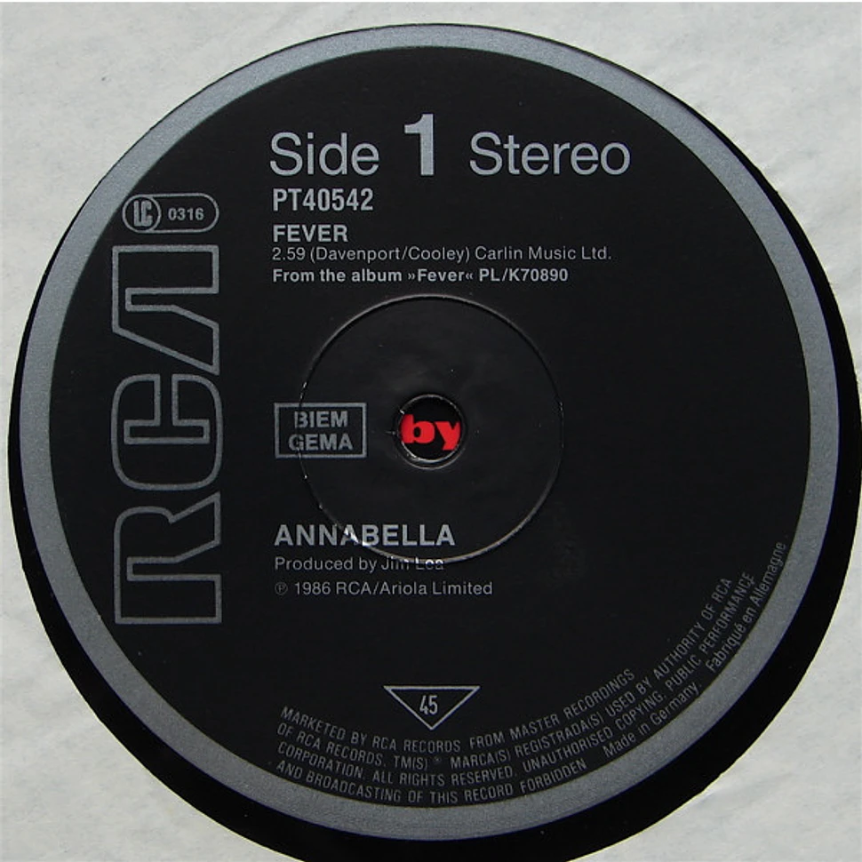 Annabella Lwin - Fever