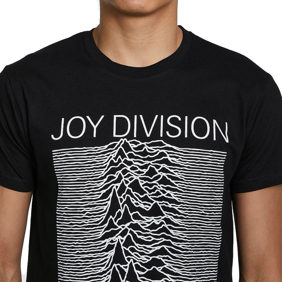 Joy Division - Unknown Pleasures White On Black T-Shirt