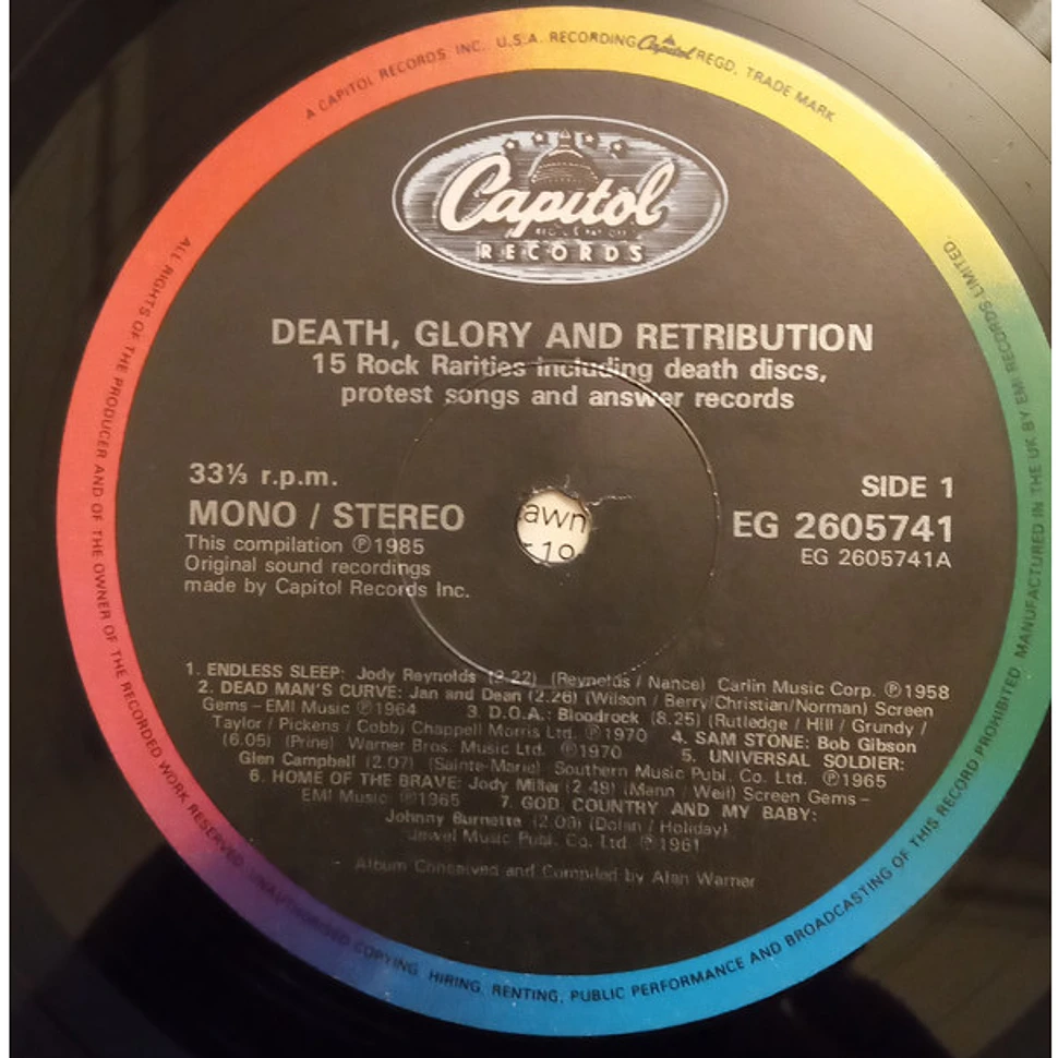 V.A. - Death, Glory And Retribution