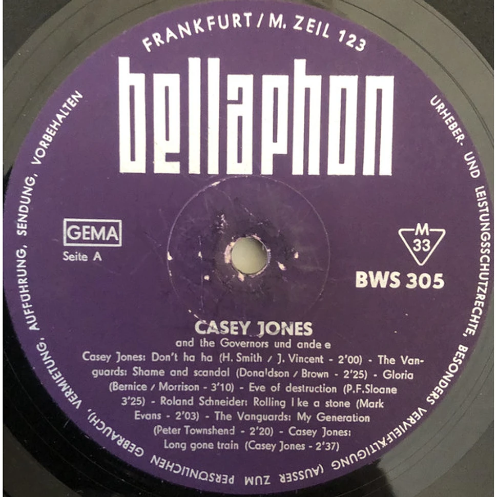 Casey Jones & The Governors / Various - Beat-Hits Vol. 2