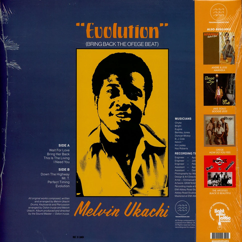 Melvin Ukachi (Ofege) - Evolution - Bring Back The Ofege Beat Black Vinyl Edition