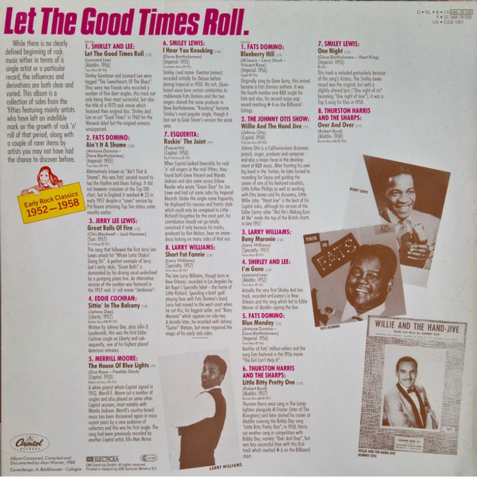 V.A. - "Let The Good Times Roll" Early Rock Classics 1952-1958