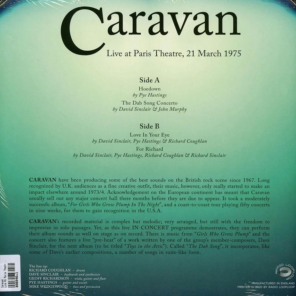 Caravan - Live At Paris Theatre 1975