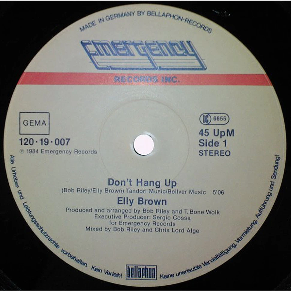 Elly Brown - Don't Hang Up