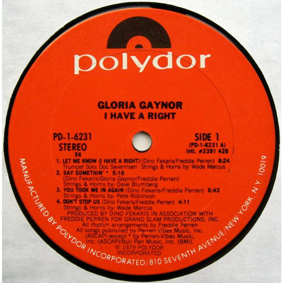 Gloria Gaynor - I Have A Right