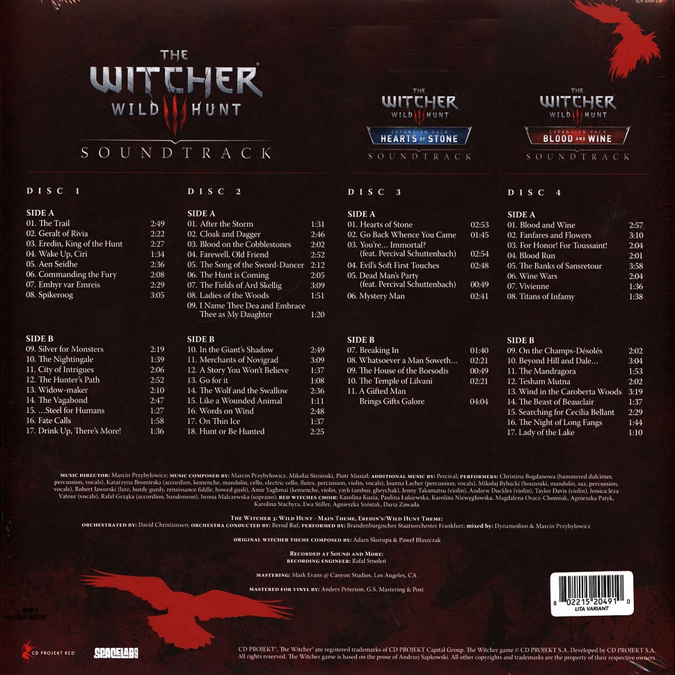 V.A. - OST The Witcher 3: Wild Hunt Clear Vinyl Edition