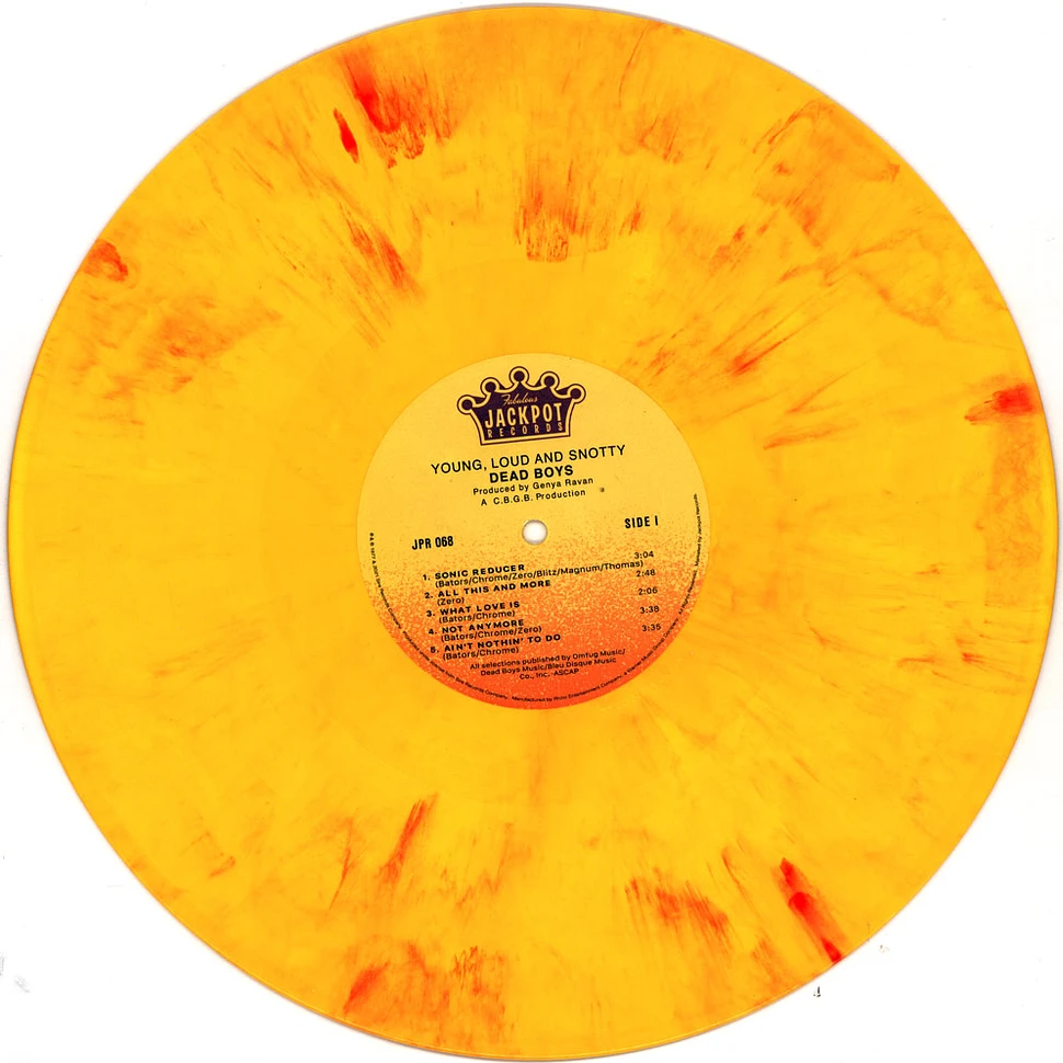 Dead Boys - Young, Loud And Snotty Yellow & Red Vinyl Edition