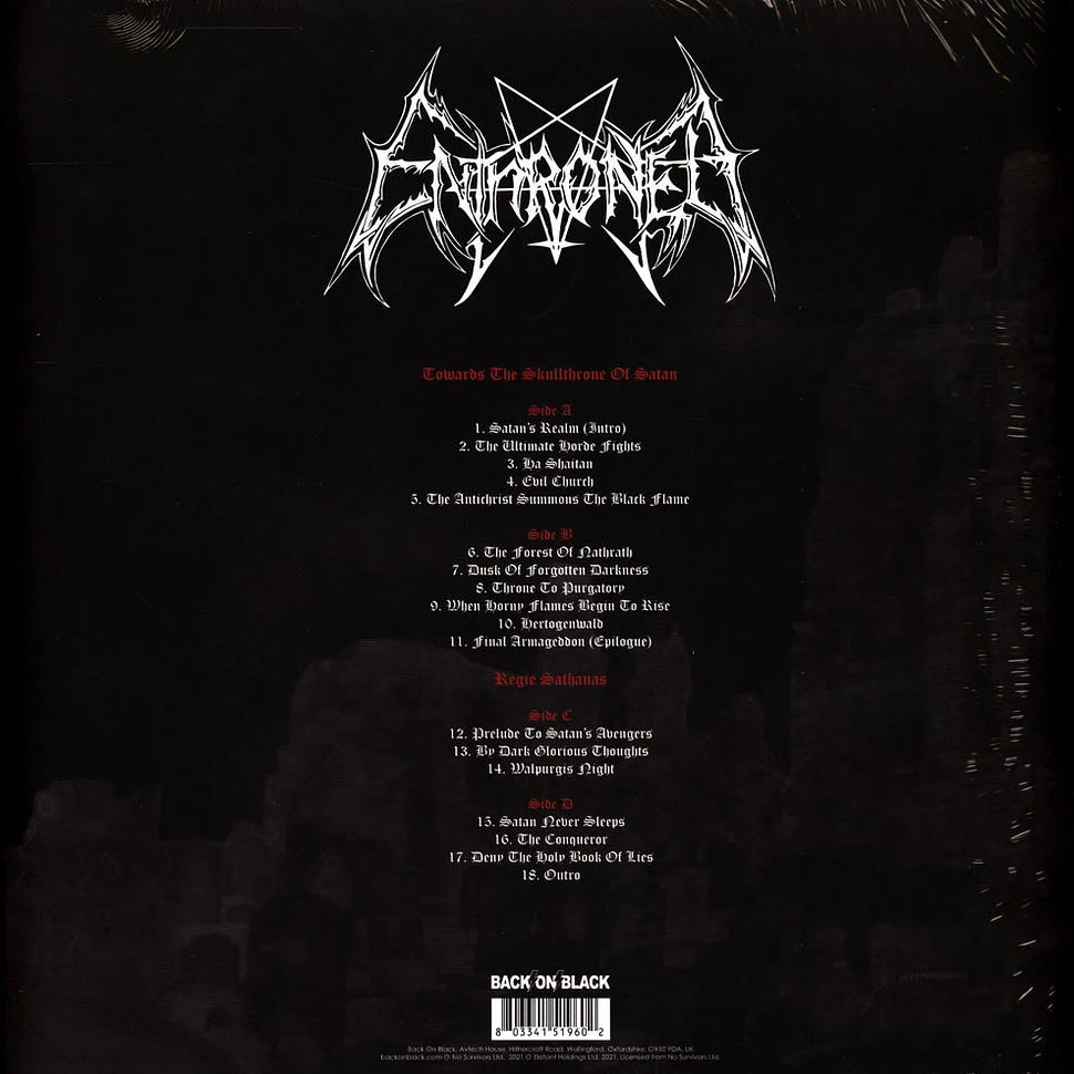 Enthroned - Towards The Skullthrone / Regie Sathanas Black Vinyl Edition