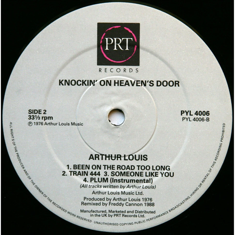 Arthur Louis Featuring Eric Clapton - Knockin' On Heaven's Door