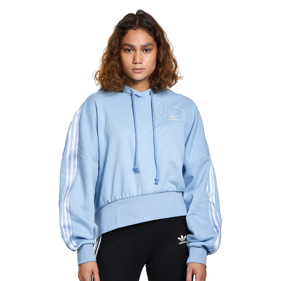 adidas - Adicolor Satin Tape Cropped Hoodie